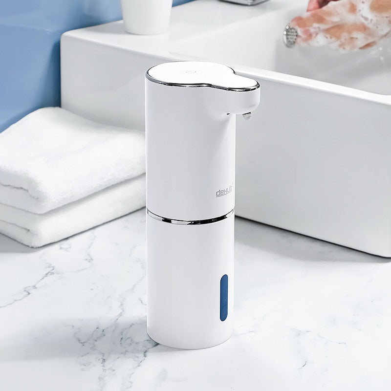 Automatic Foam Soap Dispensers Bathroom Smart Washing Hand Machine With USB Charging White High Quality ABS Material