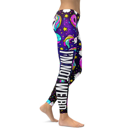 Arrival Unicorn Leggings Women Ice Cream Rainbow Letters Ring Digital Print Leggins Plus Size Workout Legging