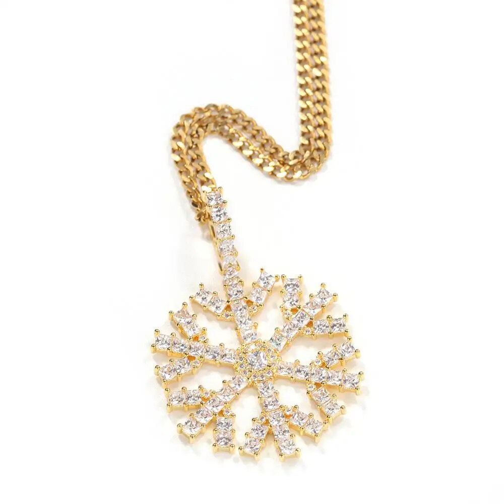 Snowflake Pendants Necklaces