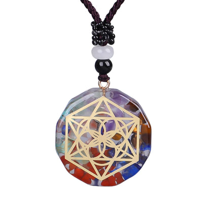 Pendant  Symbol Necklace Chakra Healing Energy Necklace Meditation Jewelry