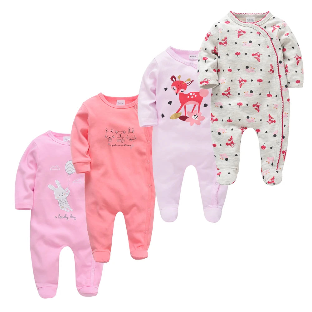 4 pcs/lot New Born Body Bebes Clothing