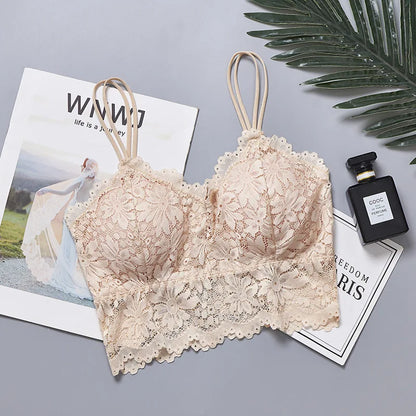 Arrival Women Push Up Wireless Lace Bra Top Women Plus Size Bralette Underwear Lingerie Full Cup