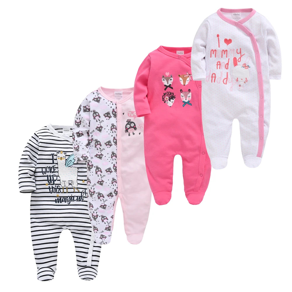 4 pcs/lot New Born Body Bebes Clothing