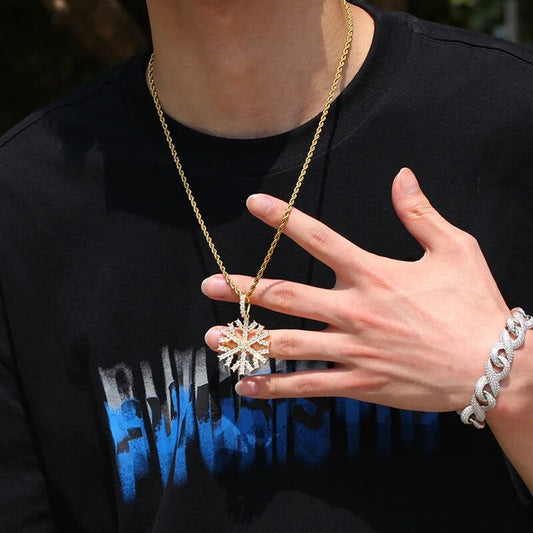 Snowflake Pendants Necklaces