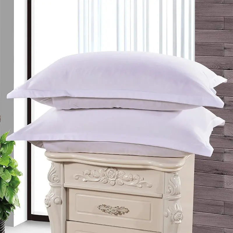 1pc Solid Color Pillow Case Cover 100% Polyester Brief Pillowcase Knitted Textile Home Hotel Use 48cm*74cm