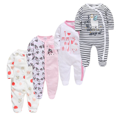 4 pcs/lot New Born Body Bebes Clothing