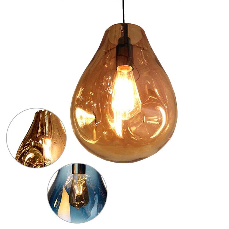 Modern Pendant lights Glass Lava Lamp Living Room Dining Room Furniture Cafe Bedroom Bedside Hanging Lights Home decor Droplight