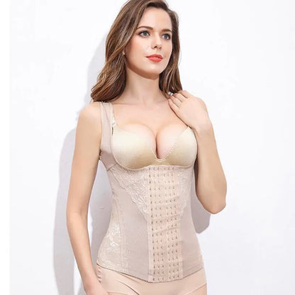 Women Largesize Plastic Top Underbust Girdle Waist Corsets Bandage Body Shaper Corset Blouse