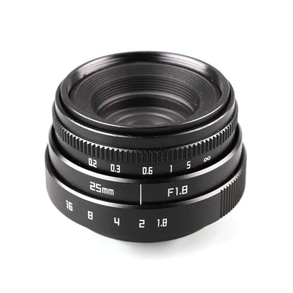 25mm F1.8 APS-C CCTV Lens C Mount+Hood For Olympus Panasonic Micro 4/3 M4/3 G7 G10 GH3 GH2 GH1 GX1 GF6 GF3 EPL5 EPM1 OM-D EM10