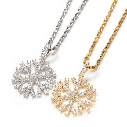 Snowflake Pendants Necklaces