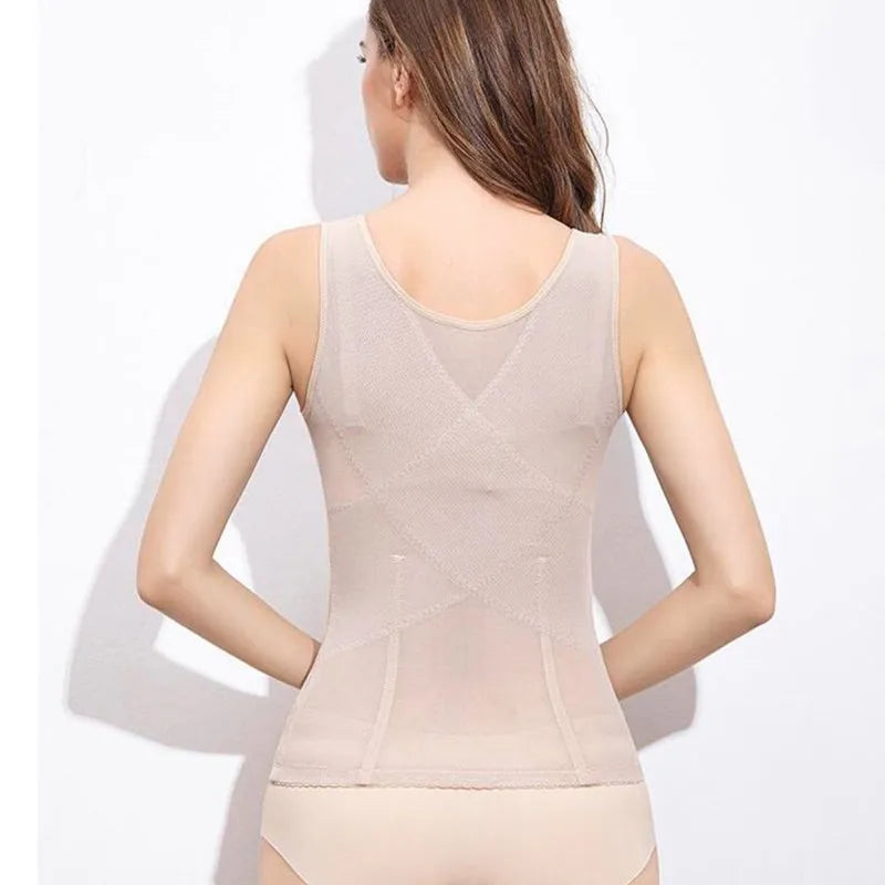 Women Largesize Plastic Top Underbust Girdle Waist Corsets Bandage Body Shaper Corset Blouse