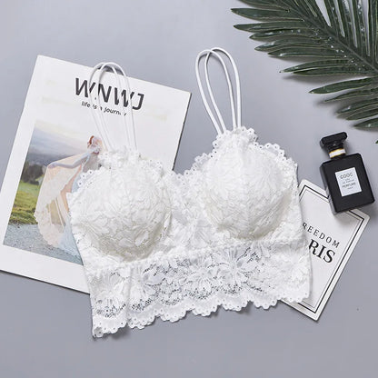 Arrival Women Push Up Wireless Lace Bra Top Women Plus Size Bralette Underwear Lingerie Full Cup