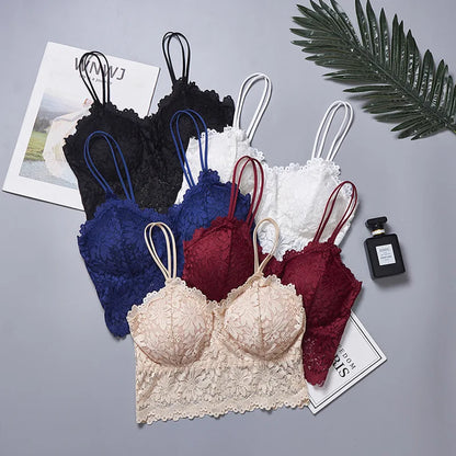 Arrival Women Push Up Wireless Lace Bra Top Women Plus Size Bralette Underwear Lingerie Full Cup