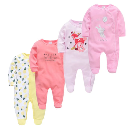 4 pcs/lot New Born Body Bebes Clothing