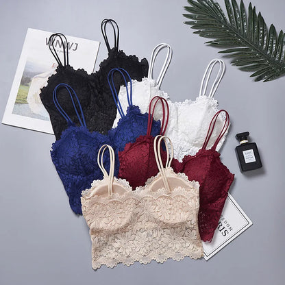 Arrival Women Push Up Wireless Lace Bra Top Women Plus Size Bralette Underwear Lingerie Full Cup