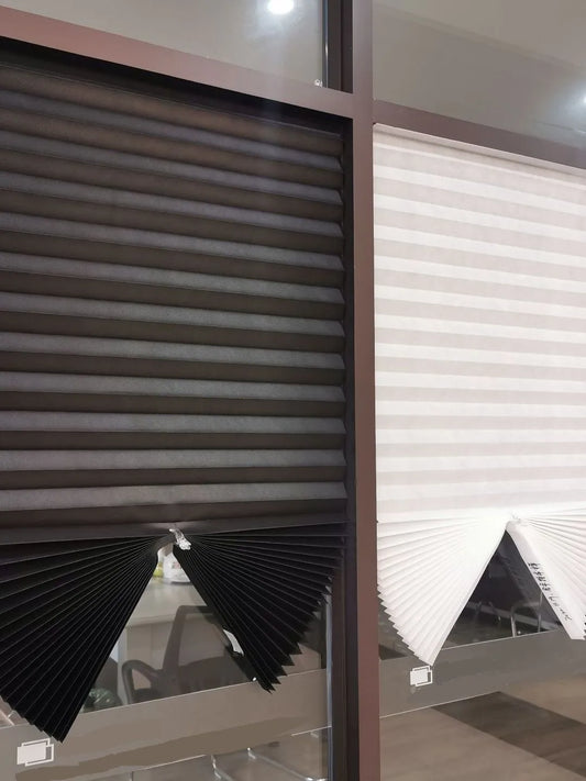 Black White Brown Chic Zebra Pleated Blinds For Bedroom Window Blinds Blackout Curtain Cheap Dropshipping 1 PC