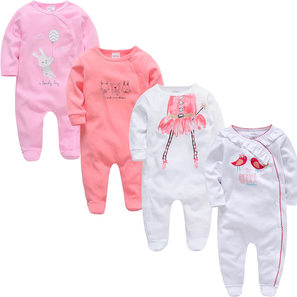 4 pcs/lot New Born Body Bebes Clothing