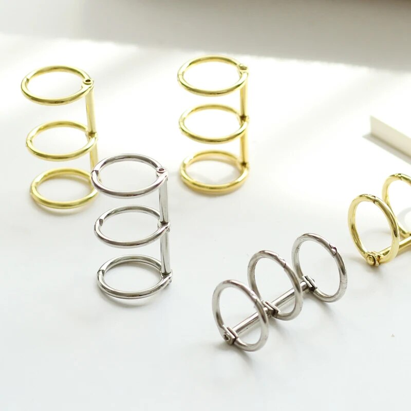 1pc Metal Loose Leaf Book Binder Rings Album Scrapbook Clips Craft Photo Album Metal Ring Binder Stationery Office Supply