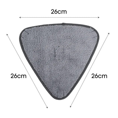 10PCS Triangle Microfiber Cloth Dust Mop Replacement Head Pads Large Glass Cleaning Microfiber Sweeping Rags Floor Clean Tool