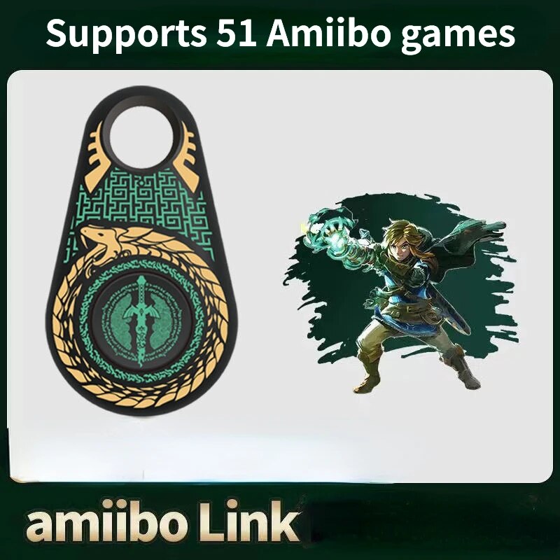 For NS Amiibo Link Bluetooth Keychain 8th Infinitely Generators Game Data Without Ban Data Latest Switch Amiibo Linkage Cards