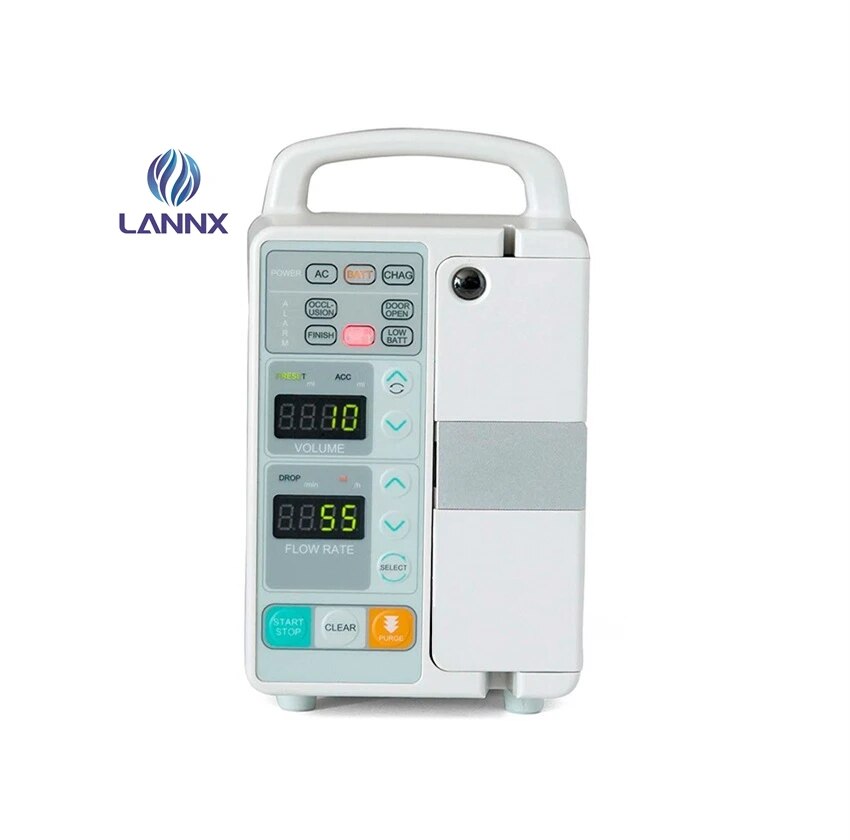 Medical Pet Portable LCD Touch Screen Intravenous Veterinary Infusion Pumps LED Portable Animal Hospital Infusion Pump