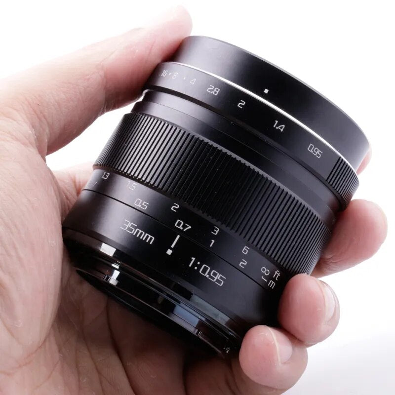 RISESPRAY 35mm F0.95 APS-C Large Aperture Portrait Lens For Sony NEX/E Olympus Panasonic  M4/3 Mount