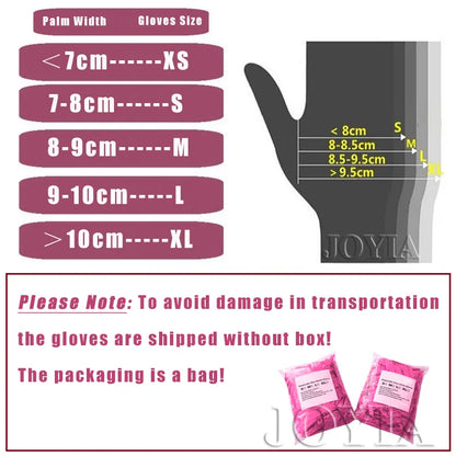 Pink Nitrile Disposable Gloves Latex Free Small Medium Girl Woman Rose Exam Gloves For Housework Baking Hair Work X-Small