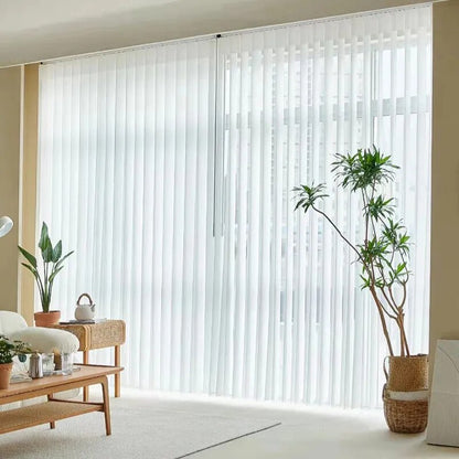 Home Decorative Wholesale Custom Polyester Modern Vertical Blind Door Vinyl Vertical Shade Blind