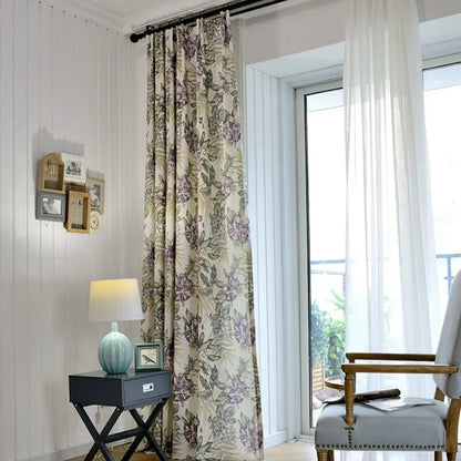 Modern American Curtains for Living Dining Room Bedroom Tropical Rainforest Modern Simple Blackout Kitchen Hotel Window Drape