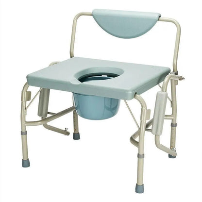 Medical Aluminum Extra-wide Commode Potty Chair Bedside Commode Toilet Chair