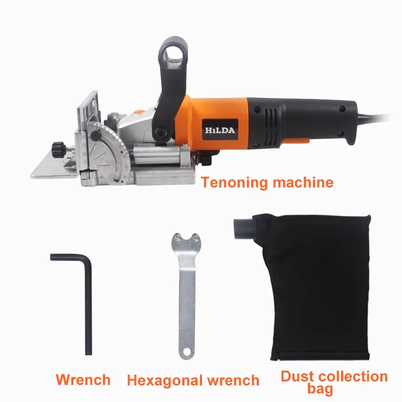 220V Woodworking Tenoning Machine Wood Splicing Biscuit Joiner  Slotting For Docking Board