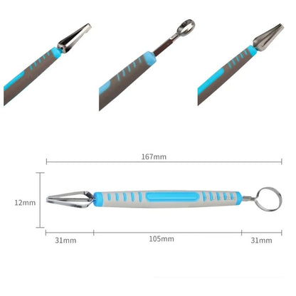 Pottery Texture Tool Carving Knife Handmade DIY Plastic Handle Double Head Ring Carving Knife Clay Fine Carving Tool